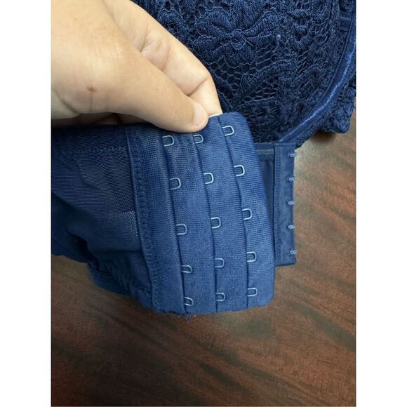 Adore Me Navy Lace Strapless Bra Size 38DDD - Picture 7 of 7
